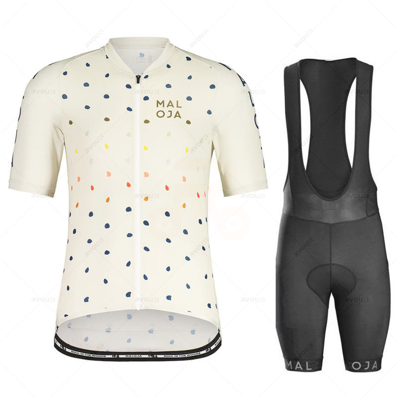 Cycling Bib Shorts - ชุดเสื้อปั่นจักรยาน Maloja กางเกงขาสั้นเอี๊ยมแผ่นเจลชุดปั่นจักรยานเสือภูเขาชุดปั่นจักรยานกลางแจ้งฤดูร้อน