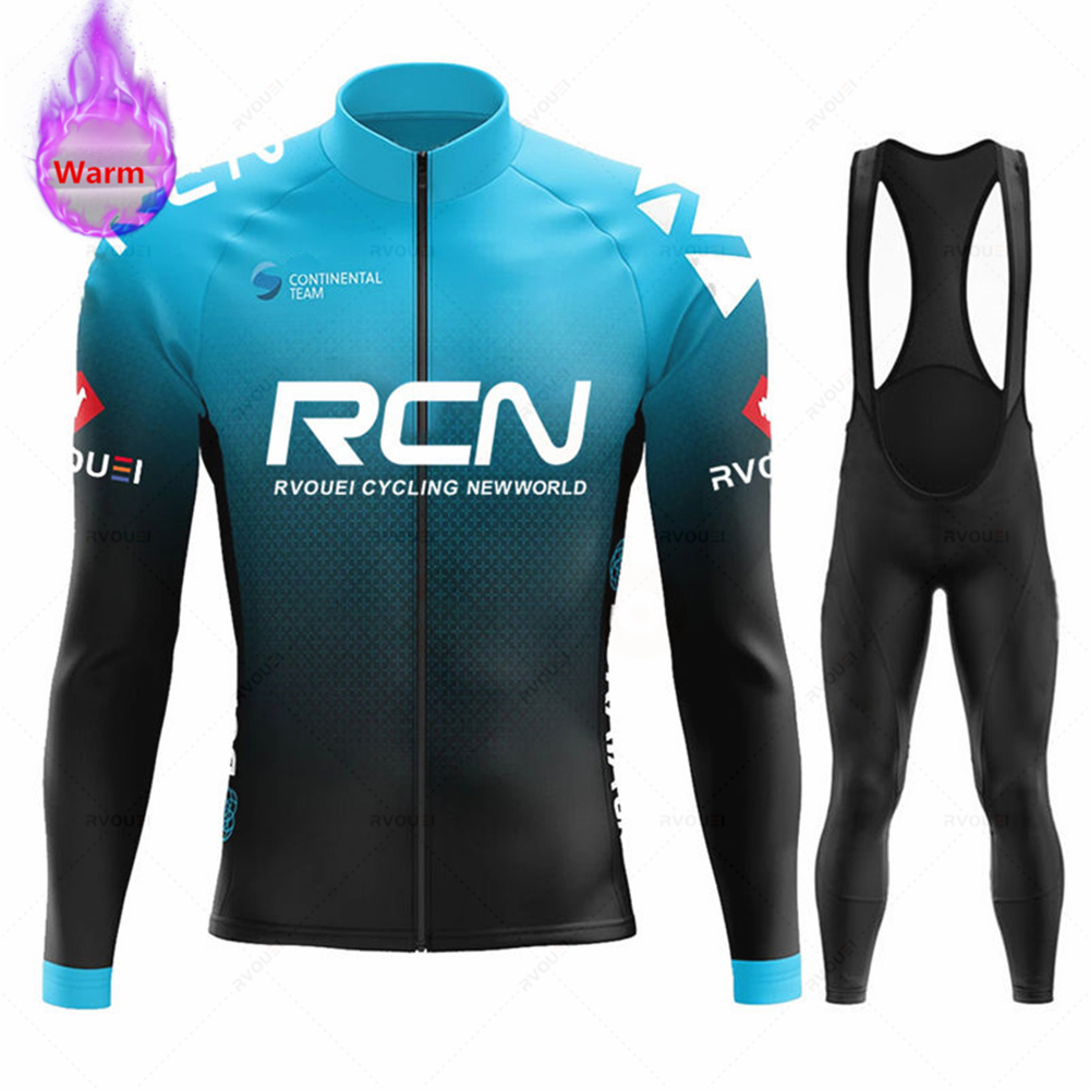 Cycling Gear Brands - ชุดเสื้อปั่นจักรยาน Rvouei Team Winter Thermal Fleece