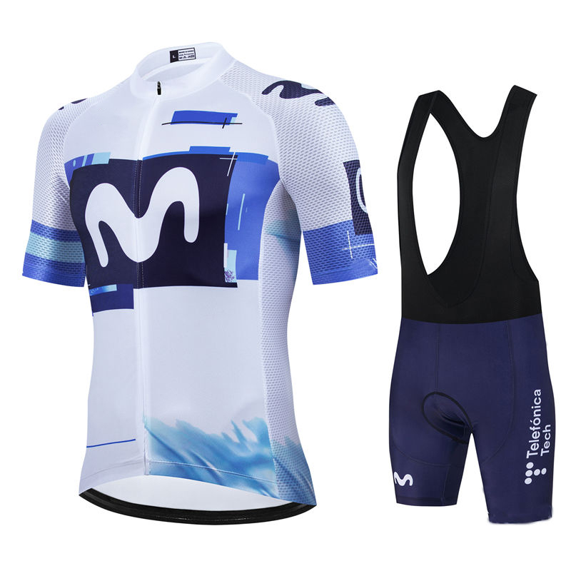Movistar ทีม Pro ฤดูร้อนชุดขี่ - Cycling Gear Brands บทวิจารณ์และราคา
