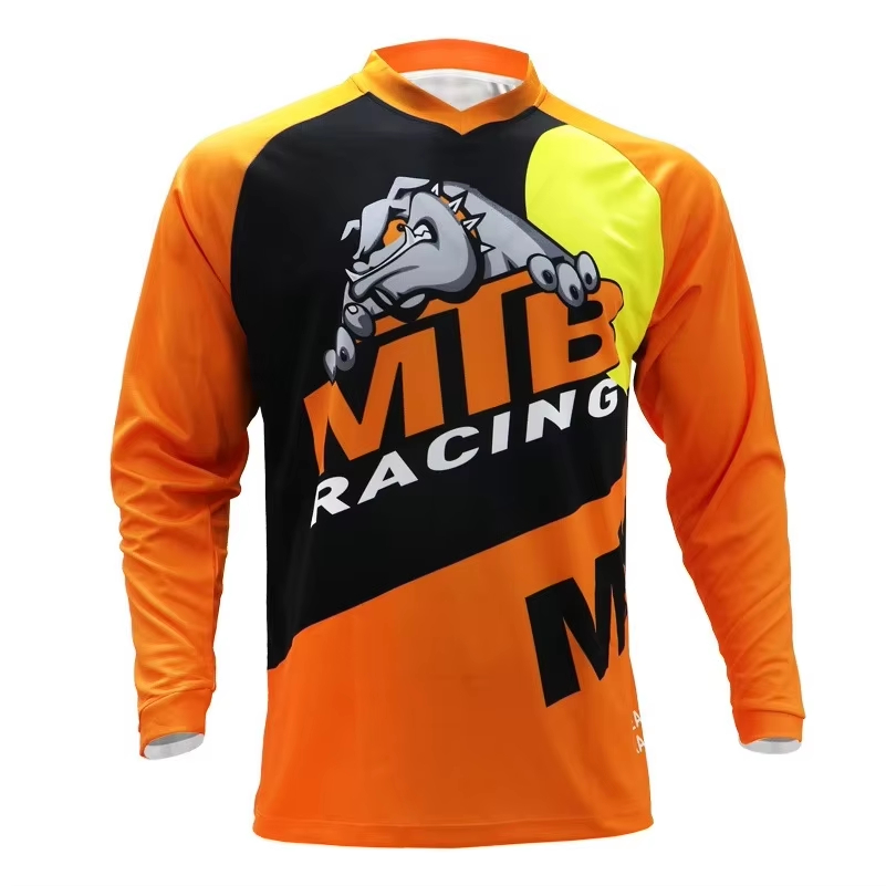 เสื้อแข่งจักรยานเสือภูเขาแขนยา - Cycling Gear Jersey บทวิจารณ์และราคา
