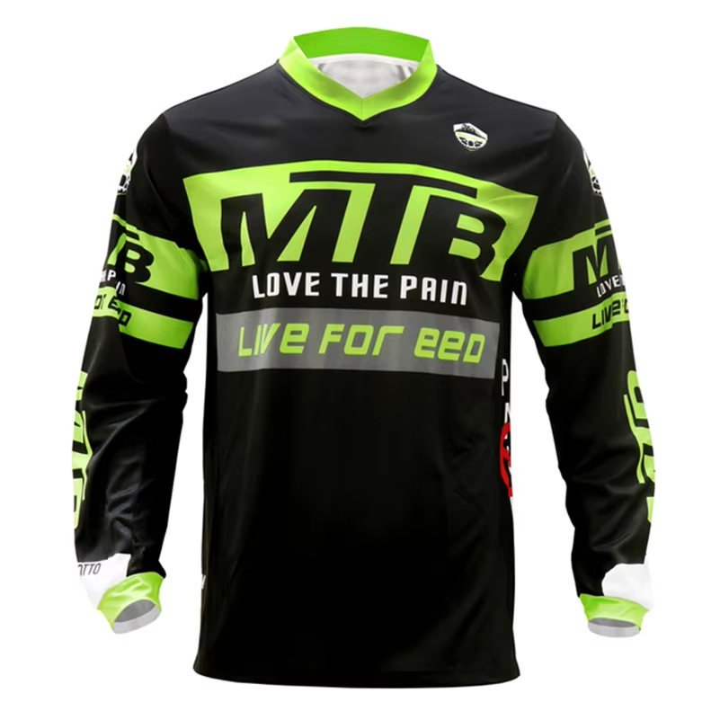 เสื้อแข่งจักรยานเสือภูเขาแขนยา - Cycling Gear Jersey บทวิจารณ์และราคา